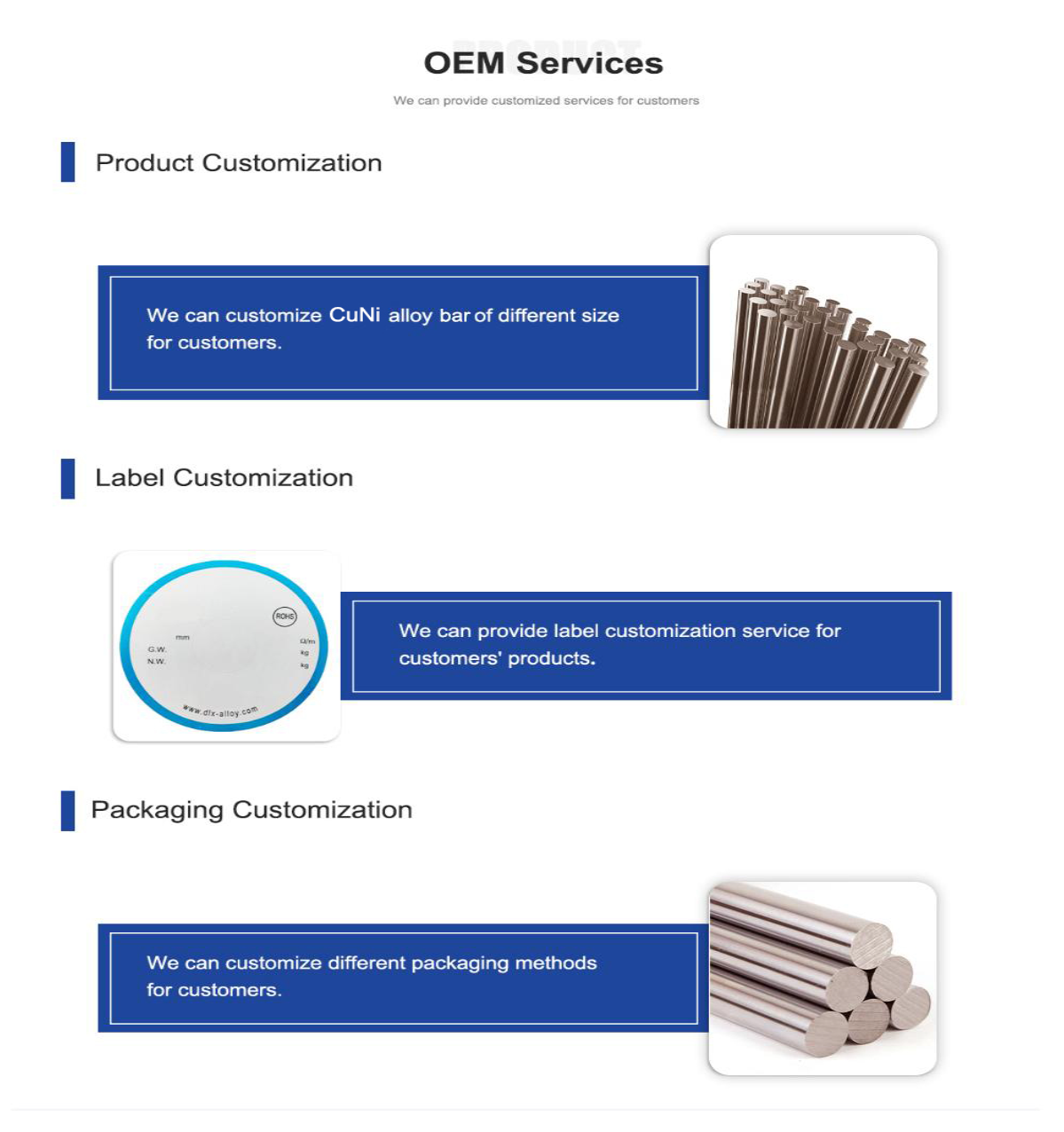 Heavy-Duty CuNi30 Bar for Chemical Processing Equipment